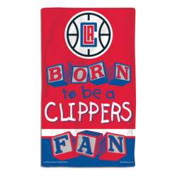 Los Angeles Clippers Baby Burp Cloth 10x17 Special Order