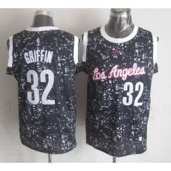 Los Angeles Clippers #32 Blake Griffin Black City Luminous Stitched Jersey
