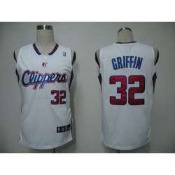Los Angeles Clippers #32 Blake Griffin White LAC Authentic Jerseys