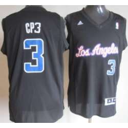 Los Angeles Clippers #3 CP3 Black Fashion Jerseys