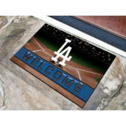 Los Angeles Dodgers Door Mat 18x30 Welcome Crumb Rubber