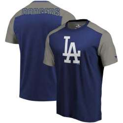 Los Angeles Dodgers Fanatics Branded Big & Tall Iconic T-Shirt - Royal Gray
