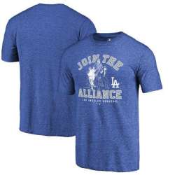 Los Angeles Dodgers Royal MLB Star Wars Join The Alliance Fanatics Branded Tri-Blend T-Shirt