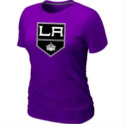 Los Angeles Kings Big & Tall Women's Logo Purple T-Shirt