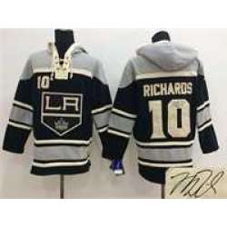 Los Angeles Kings #10 Mike Richards Black Stitched Signature Edition Hoodie