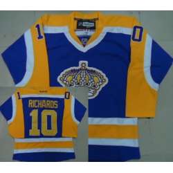 Los Angeles Kings #10 Mike Richards Purple With Yellow Jerseys