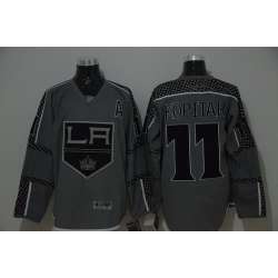 Los Angeles Kings #11 Anze Kopitar Charcoal Gray Jerseys