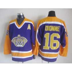 Los Angeles Kings #16 Marcel Dionne CCM Throwback Purple Jerseys