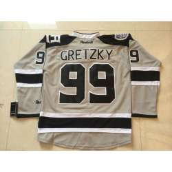 Los Angeles Kings #99 Wayne Gretzky Stadium Series Gray Jerseys