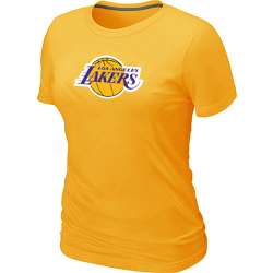 Los Angeles Lakers Big & Tall Primary Logo Yellow Women's T-Shirt