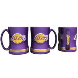 Los Angeles Lakers Coffee Mug - 14oz Sculpted Relief