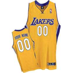 Los Angeles Lakers Customized yellow Home Jerseys