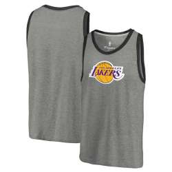 Los Angeles Lakers Team Essential Tri-Blend Tank Top - Heather Gray