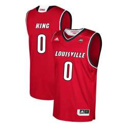 Louisville Cardinals 0 Diamond King Red College Basketball Jersey Dzhi