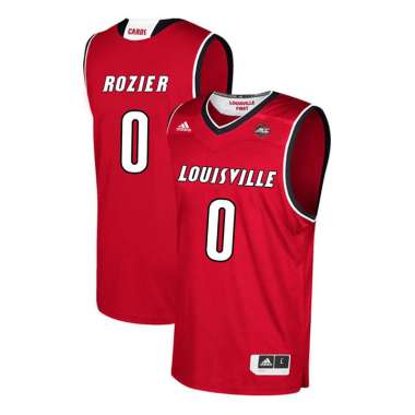 Louisville Cardinals 0 Terry Rozier Red College Basketball Jersey Dzhi
