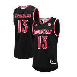 Louisville Cardinals 13 Ray Spalding Black College Basketball Jersey Dzhi