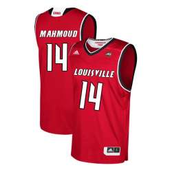 Louisville Cardinals 14 Anas Mahmoud Red College Basketball Jersey Dzhi