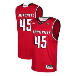 Louisville Cardinals 45 Donovan Mitchell Red College Basketball Jersey Dzhi