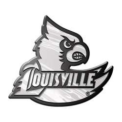 Louisville Cardinals Auto Emblem - Silver