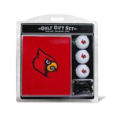 Louisville Cardinals Golf Gift Set with Embroidered Towel - Special Order
