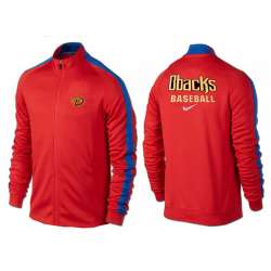 MLB Arizona Diamondbacks Team Logo 2015 Men Baseball Jacket (16)