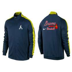 MLB Atlanta Braves Team Logo 2015 Men Baseball Jacket (1)