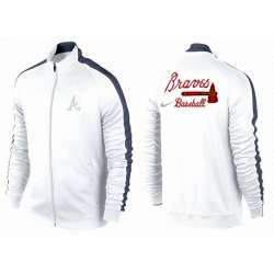 MLB Atlanta Braves Team Logo 2015 Men Baseball Jacket (2)