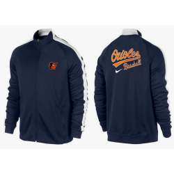 MLB Baltimore Orioles Team Logo 2015 Men Baseball Jacket (13)