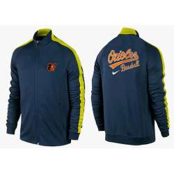 MLB Baltimore Orioles Team Logo 2015 Men Baseball Jacket (15)