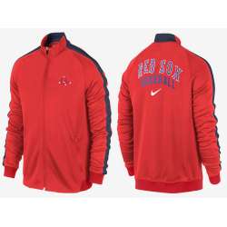 MLB Boston Red Sox Team Logo 2015 Men Baseball Jacket (12)