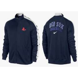 MLB Boston Red Sox Team Logo 2015 Men Baseball Jacket (13)