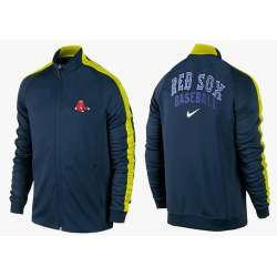 MLB Boston Red Sox Team Logo 2015 Men Baseball Jacket (15)