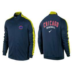 MLB Chicago Cubs Team Logo 2015 Men Baseball Jacket (1)
