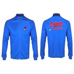 MLB Cleveland Indians Team Logo 2015 Men Baseball Jacket (9)