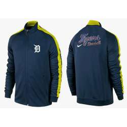 MLB Detroit Tigers Team Logo 2015 Men Baseball Jacket (15)