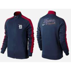 MLB Detroit Tigers Team Logo 2015 Men Baseball Jacket (19)