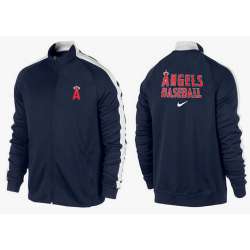 MLB Los Angeles Angels of Anaheim Team Logo 2015 Men Baseball Jacket (13)