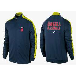 MLB Los Angeles Angels of Anaheim Team Logo 2015 Men Baseball Jacket (15)