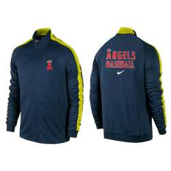 MLB Los Angeles Angels of Anaheim Team Logo 2015 Men Baseball Jacket (1)