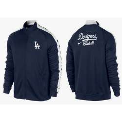 MLB Los Angeles Dodgers Team Logo 2015 Men Baseball Jacket (13)