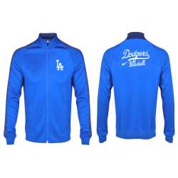 MLB Los Angeles Dodgers Team Logo 2015 Men Baseball Jacket (9)