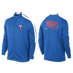MLB Minnesota Twins Team Logo 2015 Men Baseball Jacket (16)