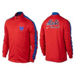 MLB New York Mets Team Logo 2015 Men Baseball Jacket (7)