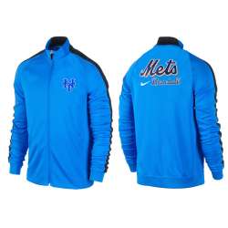 MLB New York Mets Team Logo 2015 Men Baseball Jacket (8)