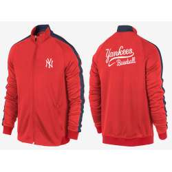 MLB New York Yankees Team Logo 2015 Men Baseball Jacket (12)