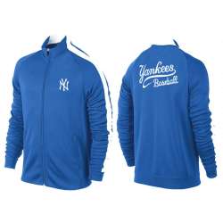 MLB New York Yankees Team Logo 2015 Men Baseball Jacket (16)