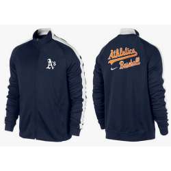 MLB Oakland Athletics Team Logo 2015 Men Baseball Jacket (13)