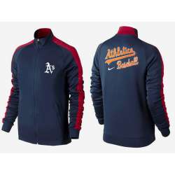MLB Oakland Athletics Team Logo 2015 Men Baseball Jacket (19)