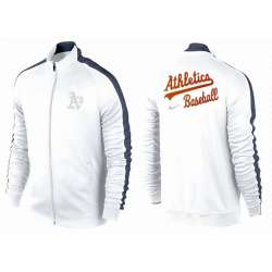 MLB Oakland Athletics Team Logo 2015 Men Baseball Jacket (2)