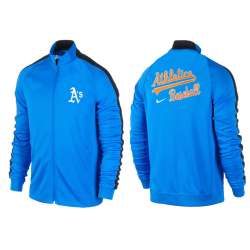 MLB Oakland Athletics Team Logo 2015 Men Baseball Jacket (8)